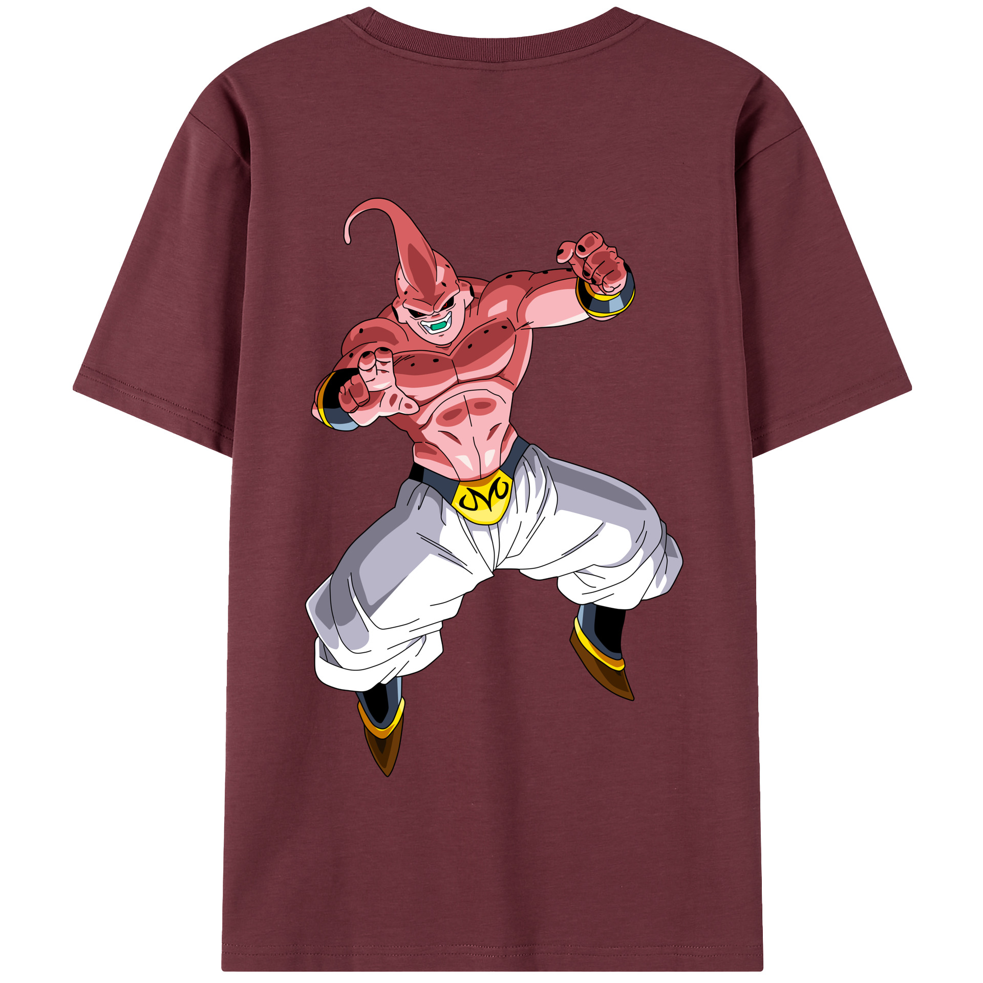 （画像用） ドラゴンボール 魔人ブウ DRAGON BALL Majin Buu 綿100％半袖Tシャツ（背面プリント）